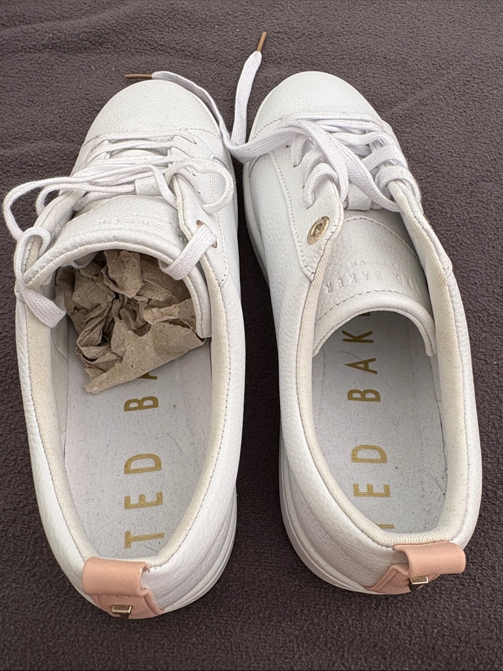 Ted Baker Women's Leather Sneaker - Picture 3 of 4